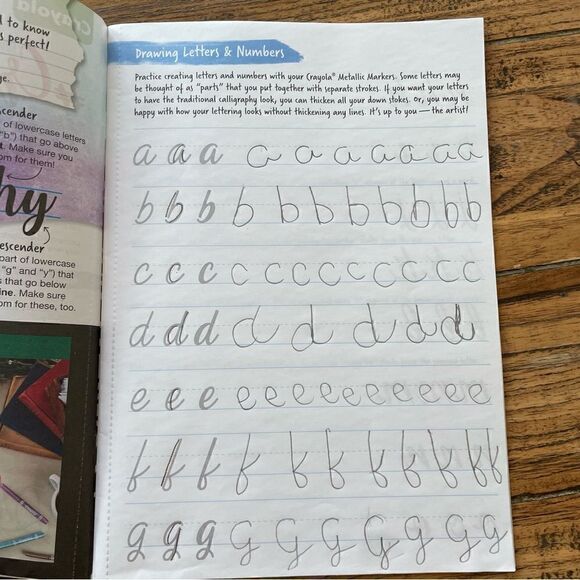 Crayola Calligraphy and Coloring Book Bundle - Picture 10 of 12